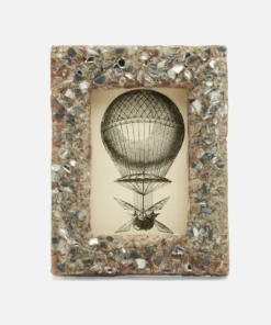 Pigeon And Poodle New Arrivals Rowena Frame Gray Mixed Glass And Resin