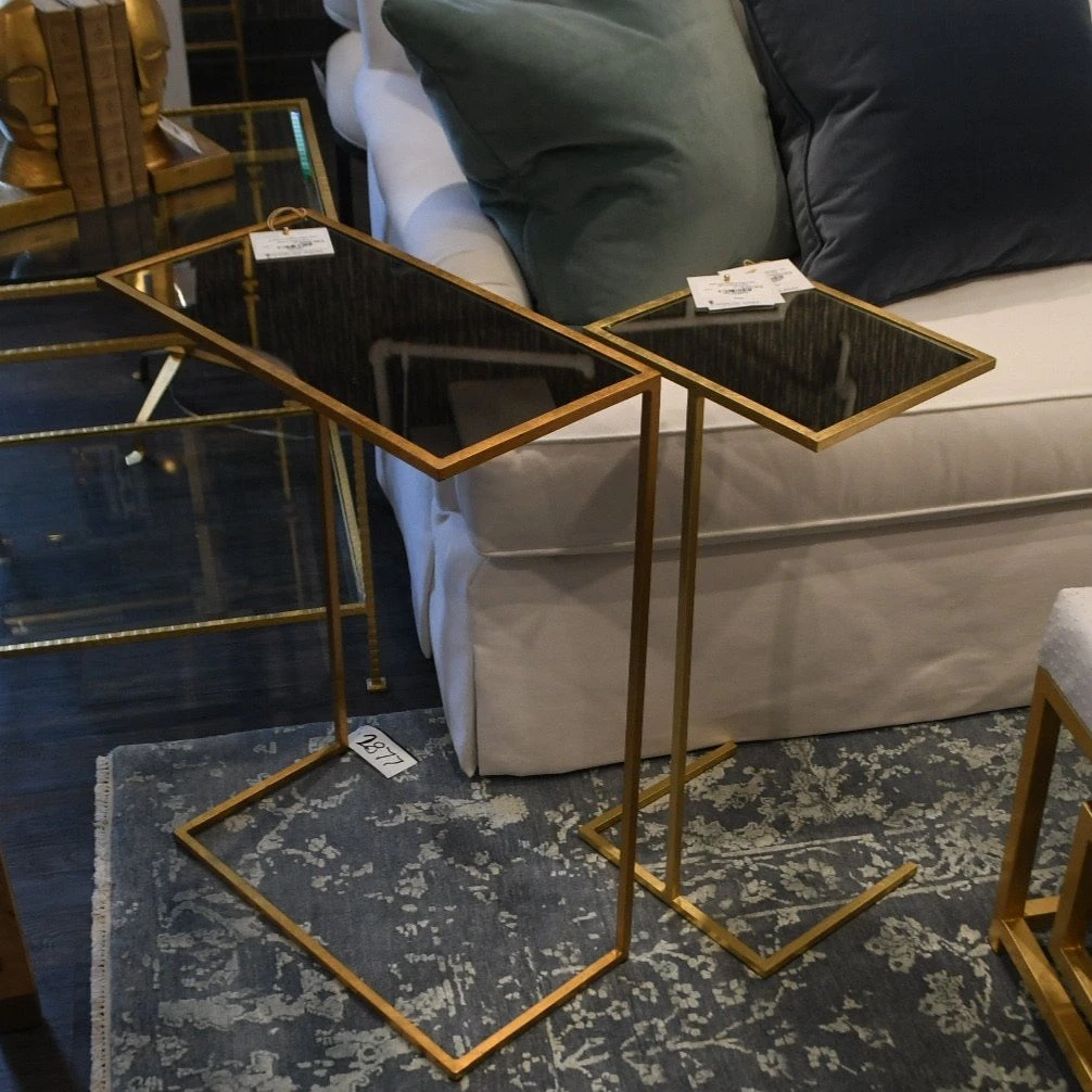 Worlds Away Rico Cigar Side Table Gold Leaf 2 Worlds Away Rico Cigar Side Table Gold Leaf