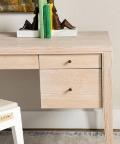Bungalow 5 Paola Desk Bleached Cerused Oak