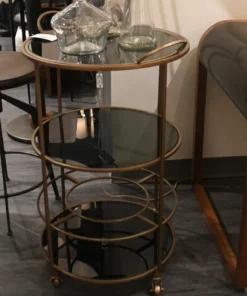 Arteriors Home New Arrivals Crestwood Bar Cart