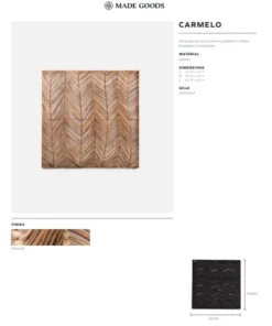 Made Goods New Arrivals Carmelo Wall Art