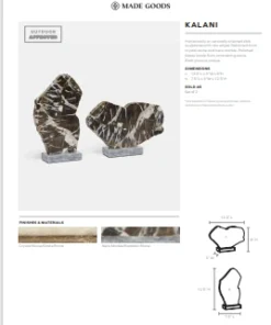 Made Goods Kalani Sculpture Crystal And Snake Stone New Arrivals