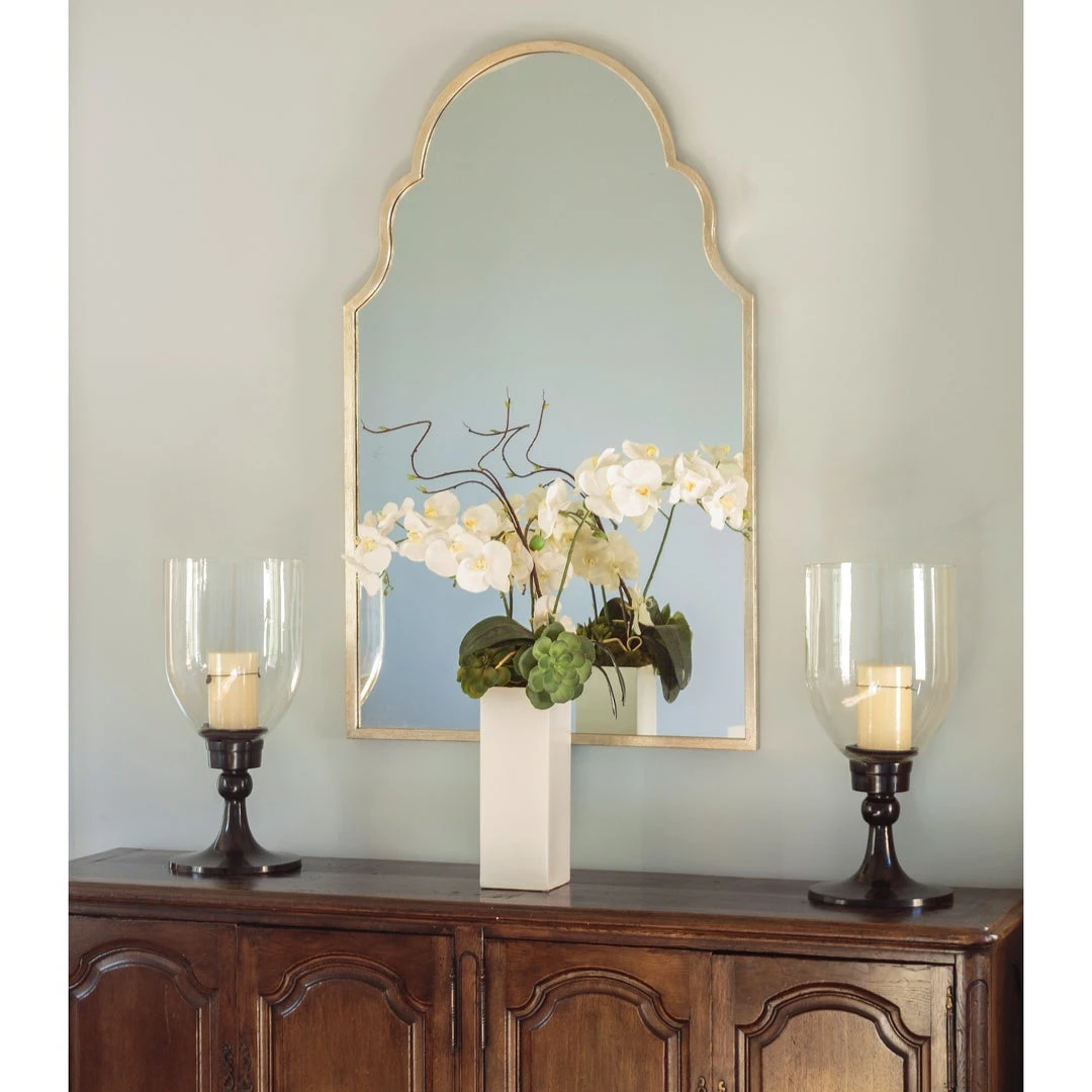 Mirror Home Antiqued Silver Leaf Iron Arch Mirror 2 Mirror Home Antiqued Silver Leaf Iron Arch Mirror
