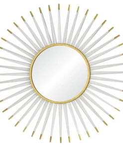 Mirror Home Acrylic And Brass Starburst Mirror New Arrivals