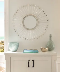 Mirror Home Acrylic And Nickel Starburst Mirror