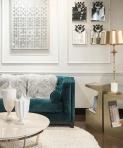 Natural Curiosities Cartier Heart Strings Silver Leaf Framed Artwork New Arrivals