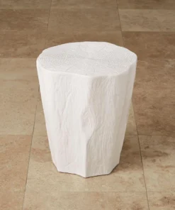 Global Views New Arrivals Trunk Stool White 5 Global Views New Arrivals Trunk Stool White