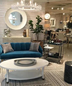 Made Goods New Arrivals Caterina Coffee Table Pristine Faux Raffia