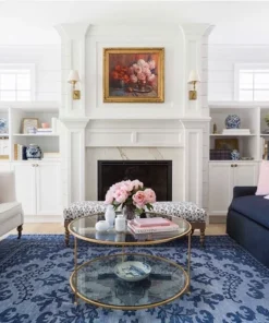 Worlds Away New Arrivals Rollo Coffee Table Gold Leaf