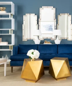 Bungalow 5 New Arrivals Hedron Side Table Brass