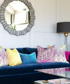 Arteriors Home Hadley Floor Lamp Antique Brass Black Shade