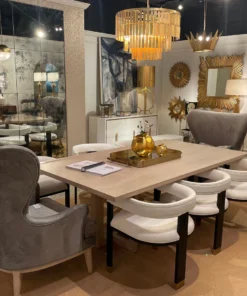 Worlds Away Priscilla Chandelier Gold Leaf