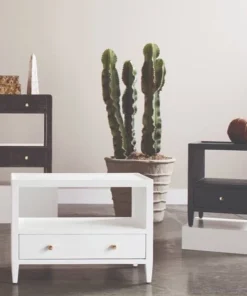 Made Goods Jarin Low Single Nightstand Dark Navy New Arrivals