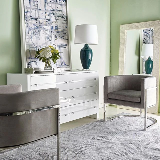 Worlds Away Jenna Chair Nickel And Grey Velvet 2 Worlds Away Jenna Chair Nickel And Grey Velvet