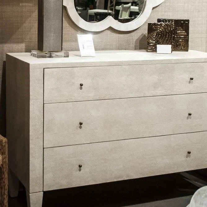 Made Goods Sorin 48" Dresser Off White Faux Shagreen 2 Made Goods Sorin 48" Dresser Off White Faux Shagreen