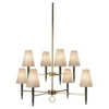 Jonathan Adler New Arrivals Ventana Two-Tier Chandelier Antique Brass