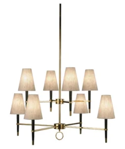 Jonathan Adler New Arrivals Ventana Two-Tier Chandelier Antique Brass