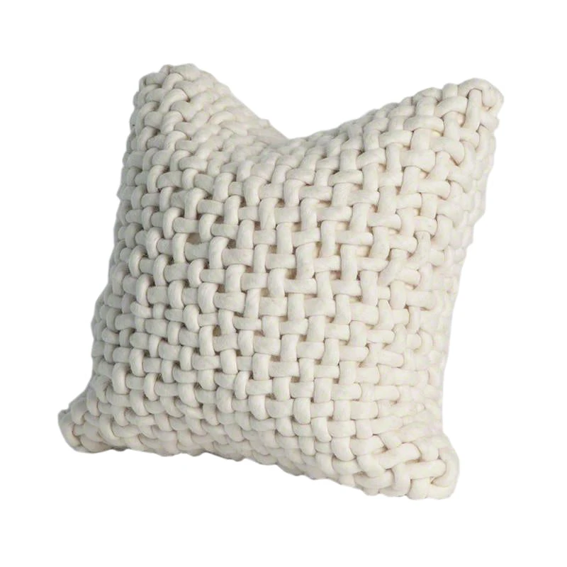 Studio A New Arrivals Noodle Felt Pillow Bone 1 Studio A New Arrivals Noodle Felt Pillow Bone