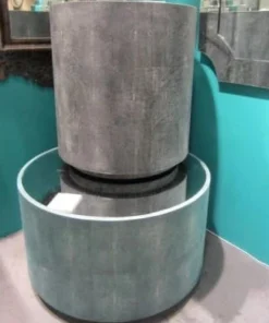 Made Goods Cara Side Table Cool Grey Faux Shagreen New Arrivals