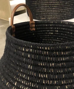 Palecek Cairo Basket Black Two Sizes New Arrivals 8 Palecek Cairo Basket Black Two Sizes New Arrivals