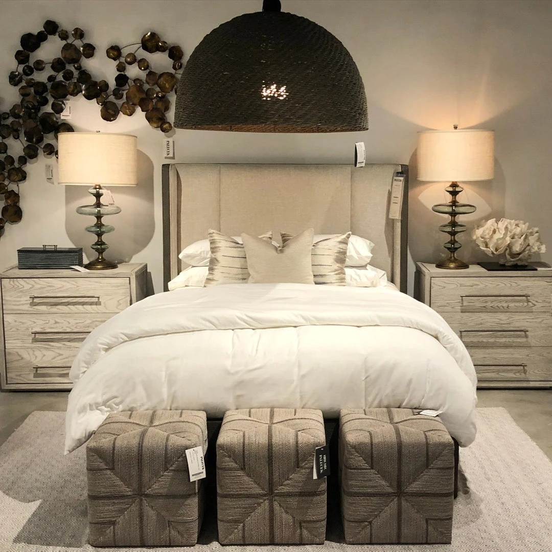 Palecek Wisteria Pendant Oversized Grey 2 Palecek Wisteria Pendant Oversized Grey