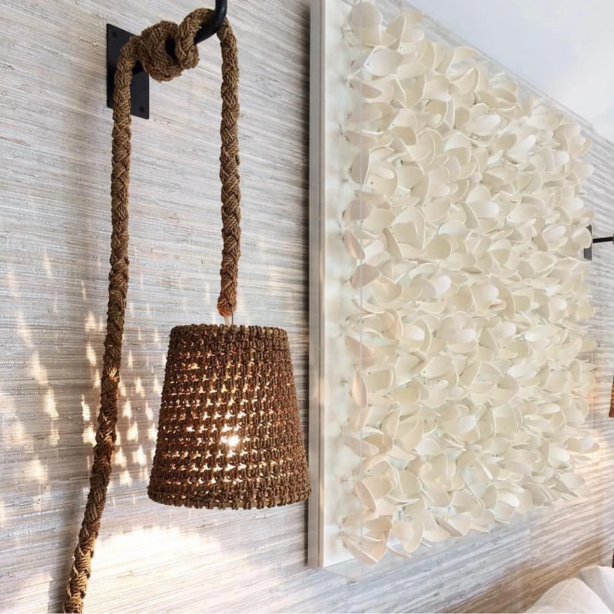 Palecek Adrift Coco Wall Decor Natural Square 2 Palecek Adrift Coco Wall Decor Natural Square