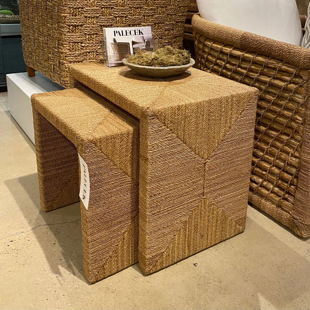 Palecek Woodside Nesting Table Set Of Two Natural New Arrivals 2 Palecek Woodside Nesting Table Set Of Two Natural New Arrivals
