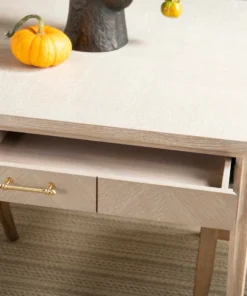 Bungalow 5 New Arrivals Bertram Game Table Bleached Cerused Oak