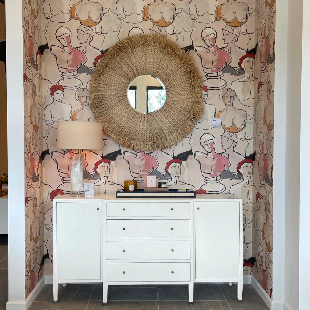 Made Goods Jarin Deep Drawer Buffet Designer White Faux Belgian Linen 2 Made Goods Jarin Deep Drawer Buffet Designer White Faux Belgian Linen