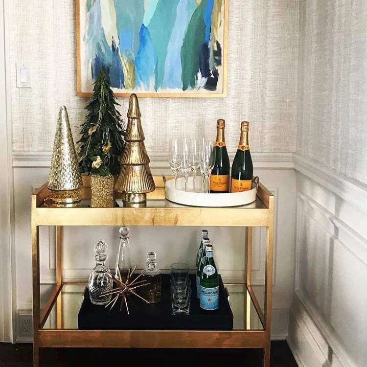 Worlds Away New Arrivals Roland Bar Cart Gold Leaf 4 Worlds Away New Arrivals Roland Bar Cart Gold Leaf