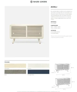 Made Goods New Arrivals Adali Large Cabinet Seal Faux Raffia 12 Made Goods New Arrivals Adali Large Cabinet Seal Faux Raffia