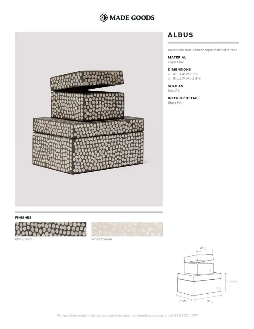 Made Goods Albus Box Set Black New Arrivals 3 Made Goods Albus Box Set Black New Arrivals