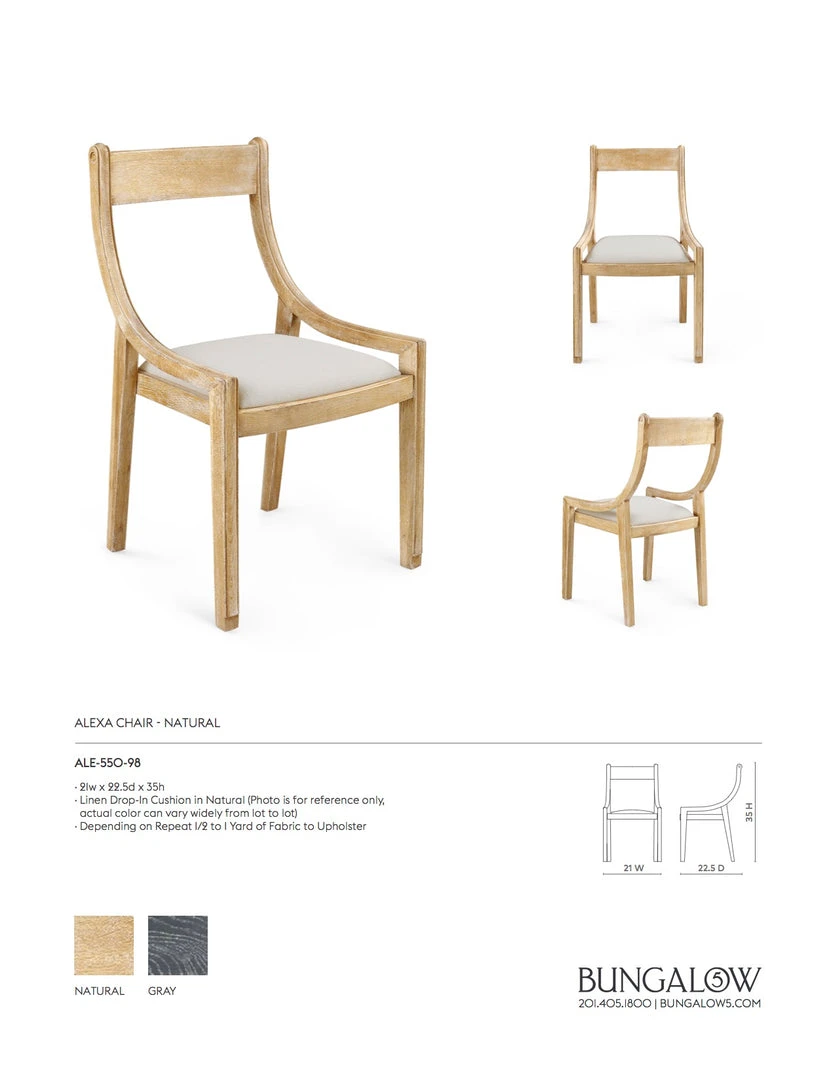 Bungalow 5 Alexa Chair Natural 7 Bungalow 5 Alexa Chair Natural