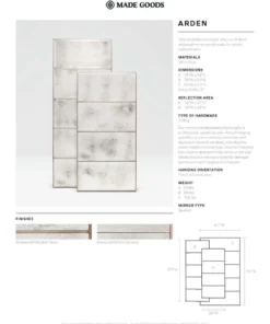 Made Goods Arden Mirror White Cerused Oak Large New Arrivals 7 Made Goods Arden Mirror White Cerused Oak Large New Arrivals