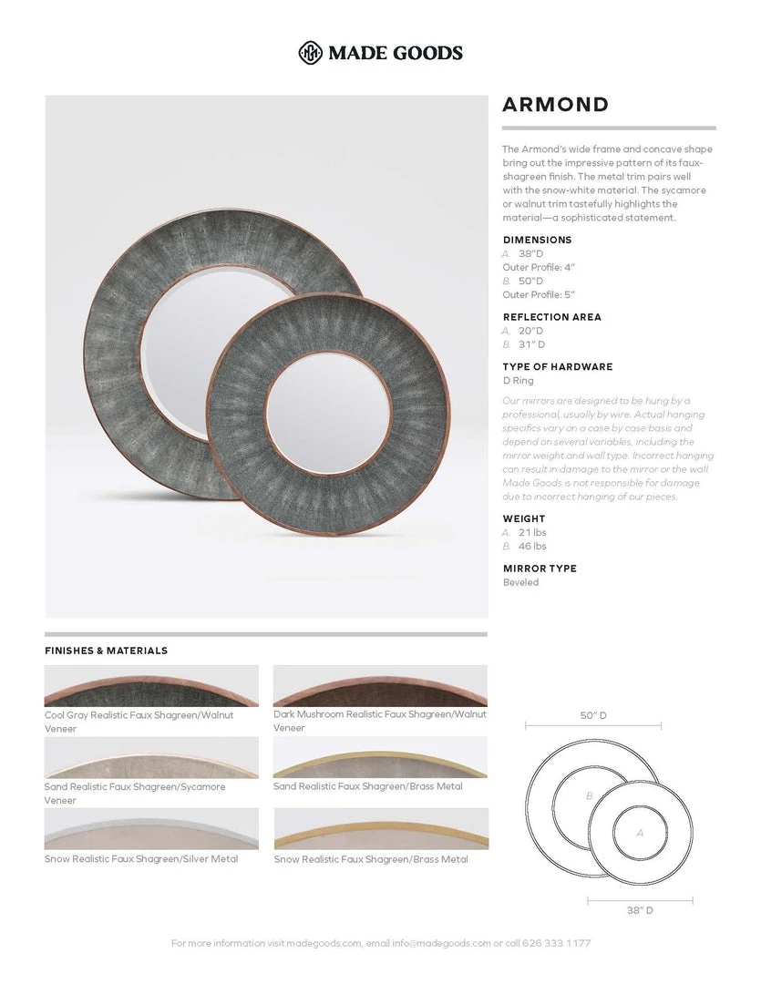 Made Goods New Arrivals Armond Mirror Cool Gray And Walnut 10 Made Goods New Arrivals Armond Mirror Cool Gray And Walnut