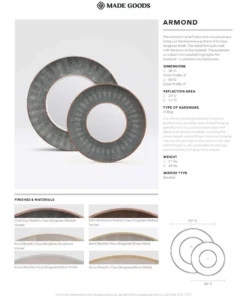 Made Goods Armond Mirror Sand And Sycamore Veneer New Arrivals 7 Made Goods Armond Mirror Sand And Sycamore Veneer New Arrivals