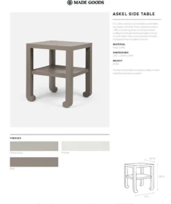 Made Goods Askel Side Table Pristine Faux Raffia 9 Made Goods Askel Side Table Pristine Faux Raffia