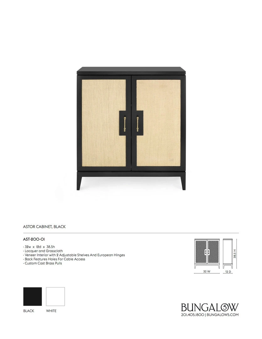 Bungalow 5 Astor Cabinet Black New Arrivals 5 Bungalow 5 Astor Cabinet Black New Arrivals