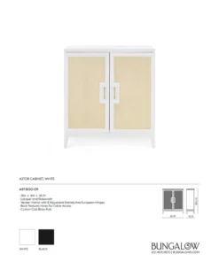 Bungalow 5 New Arrivals Astor Cabinet White