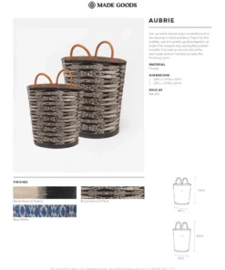 Made Goods Aubrie Bags Set Of 2 Black And Natural Ombre 5 Made Goods Aubrie Bags Set Of 2 Black And Natural Ombre