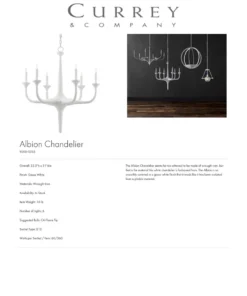 Currey And Company Albion Chandelier