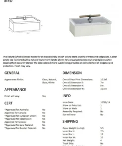 Arteriors Home New Arrivals Aliyah Box