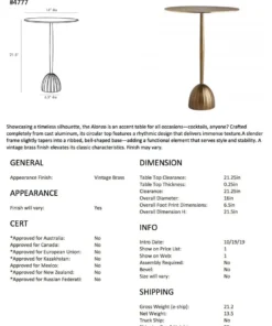 Arteriors Home Alonzo Side Table New Arrivals