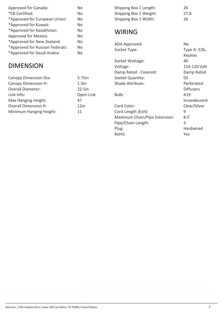 Arteriors Home Anderson Small Pendant New Arrivals 5 Arteriors Home Anderson Small Pendant New Arrivals