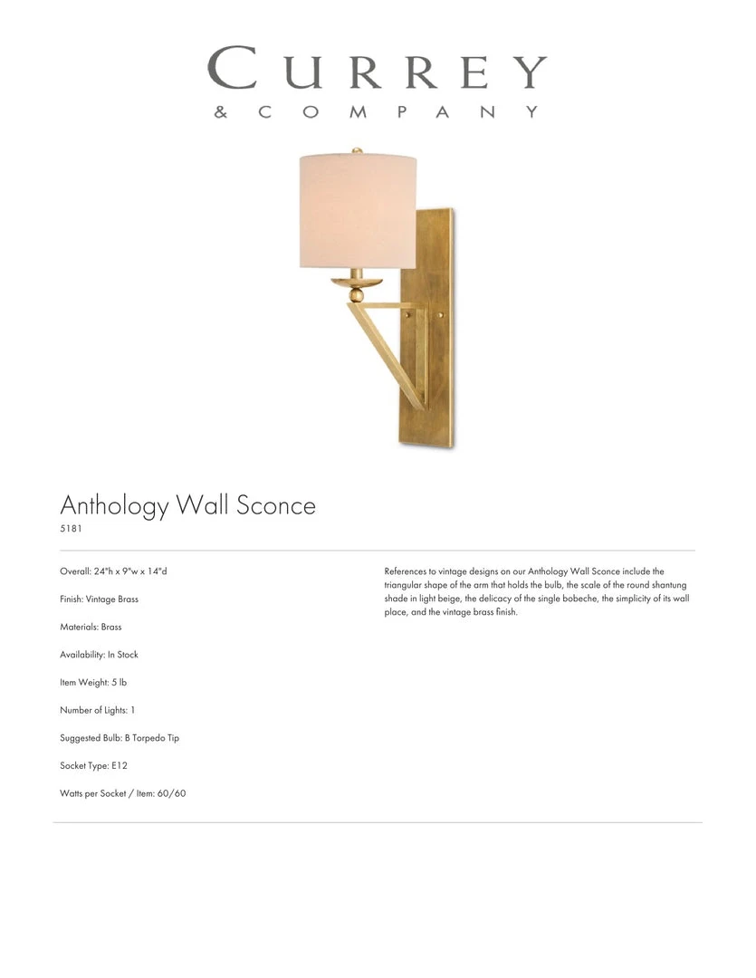 Currey And Company Anthology Wall Sconce New Arrivals 4 Currey And Company Anthology Wall Sconce New Arrivals
