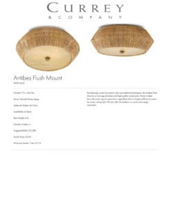 Currey And Company New Arrivals Antibes Flush Mount Chandelier 7 Currey And Company New Arrivals Antibes Flush Mount Chandelier