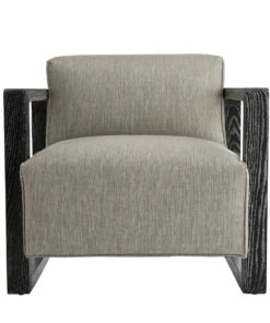 Arteriors Home New Arrivals Duran Chair Fossil Tweed Black Cerused Oak