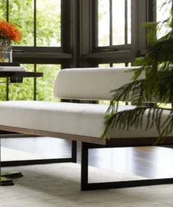 Arteriors Home Tuck Bench Bone Linen New Arrivals