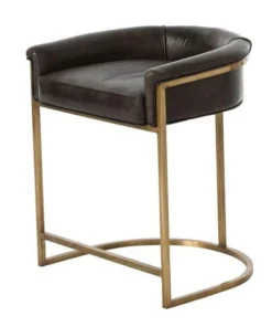 Arteriors Home Calvin Counter Stool Brindle And Brass
