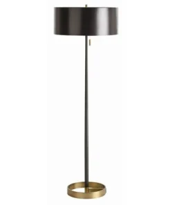 Arteriors Home Violetta Floor Lamp Matte Black